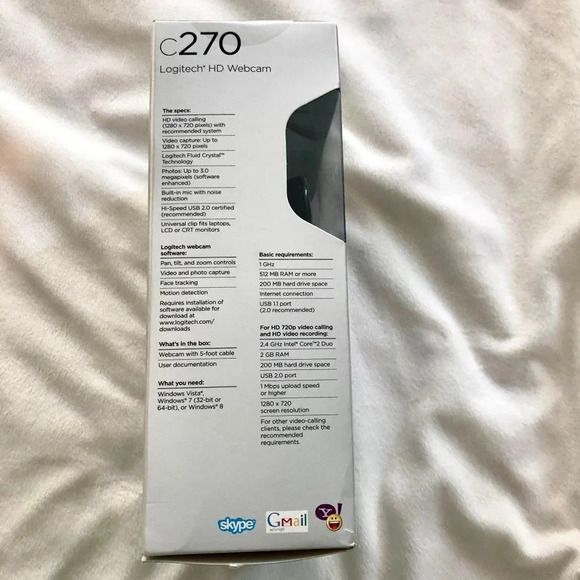 Logitech | c270 HD Webcam 720p - Picture 3 of 6